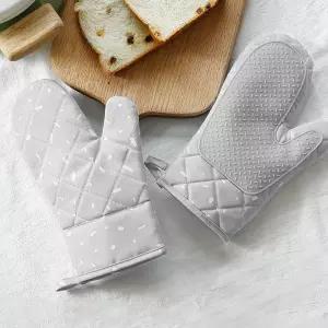 그레이 오븐 장갑 보호 주방 두꺼운내열장갑 냄비