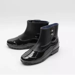 남성 왕발 빅사이즈 발목 장화주방 남우화 반장화 시장 물일 단추 오토바이신발 작업