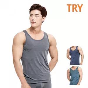 TRY 카멜라쿨 남성 베이직 민소매 남자런닝셔츠 1매나시티 셔츠 여름 언더웨어