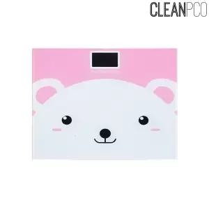 b08 귀여운 다이어트 미니체중계강화유리 캐릭터 디지털 전자 사각