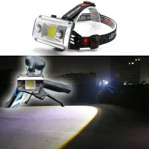 자전거 라이트 헤드랜턴 led 충전 등산 해루질 안전모낚시 모자 밝은 충전식 편리한램프 LED