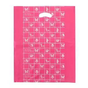 보급형 양장 비닐봉투 100매(색상 택1)손잡이 팬시 문구 서점 의류 옷가게 장바구니 쇼핑백