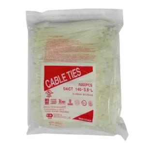 케이블타이 전선 랜선 묶음 고정 정리 150mm 1000P TV 배선 전기 티비 책상