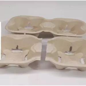 배달 음료 캐리어 카페 트레이 테이크아웃 종이 편리한 보관함 접이식