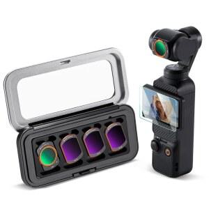 DJI OSMO 포켓 3 크리에이터 콤보 액세서리와 호환되는 K&F 컨셉 K-시리즈 CPL ND 필터 키트 ND16 ND64 ND256 마그네틱 액션 카메라 중립 밀도 HD 광학 유리