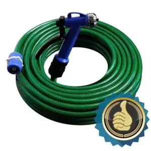 비젼 3단 분사 원예 베란다 세차 호스 15M 용호스 물호스 정원