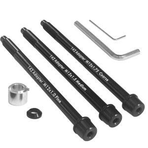 와후 킥어 스냅 트레이너용 아길 12x142mm 쓰루 액슬 어댑터, 공구 포함 12mm x 142mm 자전거 어댑터 키트, 로드 및 산악 자전거와 호환, 고강도 소재 제작, 12x135 / 148용이 아님
