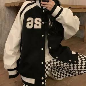 배색 스타디움 프린팅 레터링 여성 야구점퍼과점퍼 가을 여자집업 집업 후드 캐주얼자켓 잠바 캐쥬얼룩 단