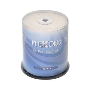 PlexDisc CD-R 700MB 80분 52배 기록 가능 - 100팩 케이크 박스(FFP) 631-805-BX 100개 디스크
