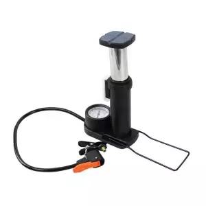휴대용 발로 밟는 스탠드형 자전거 에어펌프 공기압 게이지 축구공