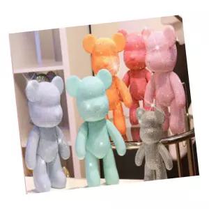 자수인형 브라운 (중) N 1set 봉제 솜 공방 선물 공작 공예 비즈 만들기 취미 정성들인 DIY 보석 보석곰