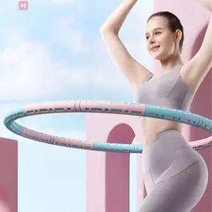 EVA 폼 훌라우프 조립식 휴대용 훌라후프 지압라후프 스마트라후프 뱃살운동기구 가정용 실내용 홈트레이닝