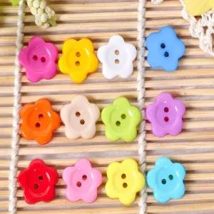 꽃모양 단추 무늬 플라스틱 대용량 500g 공예재료팔찌만들기 비즈 목걸이 신학기준비물 아크릴 미술 공작