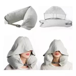 휴대용 차량용 여행용 낮잠용 목쿠션 기내 후드배게부드러운목베게 용베게 용베개 받침 내용 공항베게 베게