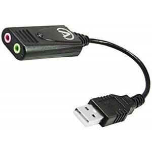 안드레아 일렉트 C1-102145-1 모델 USB-SA-1 고충실도 외장 디지털 사운드 카드 노이즈 감소 기술