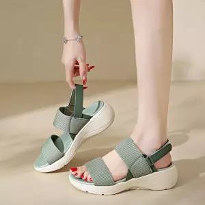 스파이더맨 여사친 여름 캐주얼 웨지힐 샌들 아웃도어 통굽 트레킹 OPH2