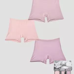 (트라이) 신축성 좋은 여성 드로즈 3매입 팬티사각 렁크트 렁크 편한 여자