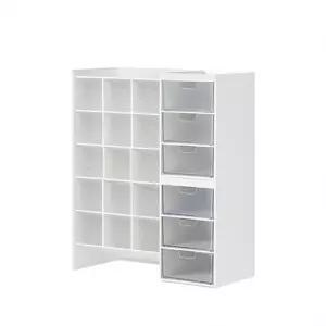 오피스 데스크정리 수납 칸막이 서랍 하이브 스택 2단인테리어 셀프인 마이디자인 사무실 용품 분할 파티션