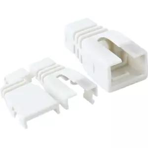 RJ 45 조립형 통부트 6파이 그레이 100개 보호캡공유기 인터넷선 LAN케이블커버 대용량 연결