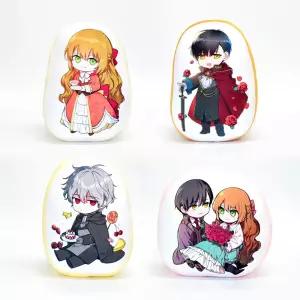 (정품) 위드썸띵 그녀가 공작저로 가야 했던 사정 그공사 모양 쿠션 소파 레리아나 노아 그굿즈 웹툰 애니