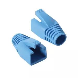 RJ 45 CAT.7 6A 통부트 8파이 블루 100개케이보호 케이연결부분 랜케이커버 케이 케이용