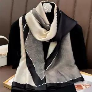 고급스러운 디자인 스카프 3040대 여성 머플러 쁘띠스카프 레이스스카프 봄스카프