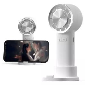 초고속 냉각 손 선풍기 화이트 2000mAh 핸드폰거치 휴대용 용풍기 용미니 핸디 휴대폰 스마트폰 초강력