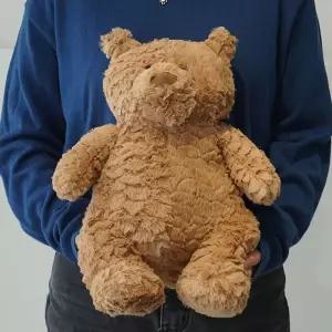 브라우니 곰돌이 인형 애착 부드러운 털착 못생긴 안고자는 아기 귀여운 못난이 봉제 동물 국민