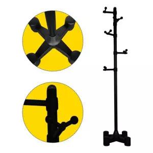 국산 조립식 스탠드 행거 옷걸이 방울 블랙 170cm폴 손님 사무실 봉옷걸이