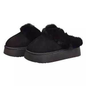 여성 퍼신발 털블로퍼 겨울 데일리 키높이화화 기모화 따뜻한슈즈 퍼안감슬립온 보온온 신상 캐주얼방한화