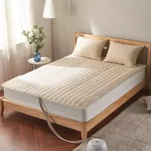 리얼체크 소프트마이크로 온수매트커버 보들보들한촉감 좋은 보온성좋은 따뜻한 겨울나기 리스 논슬립 미끄