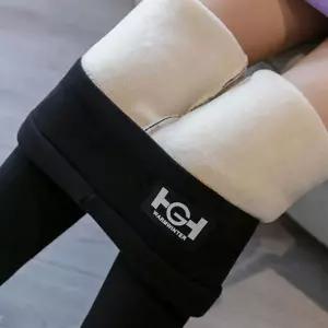 여성 퍼 안감 발목 기장 슬림핏 따뜻한 겨울 팬츠따뜻한레깅스 치마 필라테스 가을 면레깅스 조깅 두꺼운