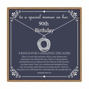 여성을 위한 IEFLIFE 생일 선물 스털링 실버 체인 생일 목걸이 40번째 50번째 60번째 70번째 80번째 90번째 생일 목걸이 40번째 50번째 60번째 70번째 80번째 90세 생일 선물 4번째 5번째 6번째 7번째 8번째 9번째