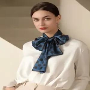 도트무늬 땡땡이 스카프 여자 목 포인트 롱머플러 쁘띠스카프 레이스스카프 봄스카프