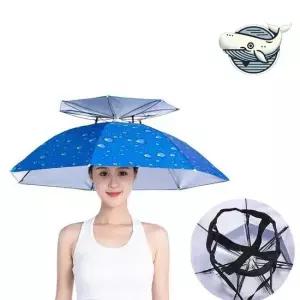 수납형 다기능 모자 우산 캠핑 낚시용 편리한 작업용우산 양손편한우산 핸즈프리우산