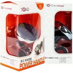 카데코 토드 가죽 파워핸들-메탈 볼 베어링(160107)자동차봉 차량 차량용 용품 보조 파워