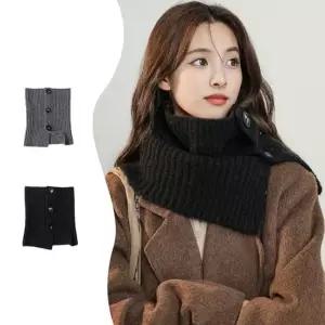 여성 겨울 버튼 니트 넥워머 목토시 겨울넥워머 2컬러 여성넥워머 겨울넥워머 패션넥워머