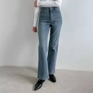 여자 가을청바지 스판 부츠컷 반하이 워싱 청바지_5