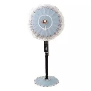 스탠드형 선풍기 먼지방지 커버 세트 원형 2종 패브릭 인테리어소품 방진덮개 가정용 세탁가능 디자인 형커