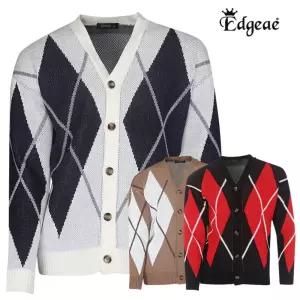 엣지애 남성 다이아 간절기 오버핏 가디건 MCGSM7007F2남자가을 간룩 코디 색감이예쁜 스타일리시한 유행타