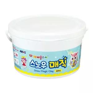 아모스 아이클레이 스노우매직 400g 찰흙놀이 컬러 점토 재미있는 공예 아트