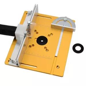 목공 트리머 테이블 플립보드 각도자 벤치 판 가이드