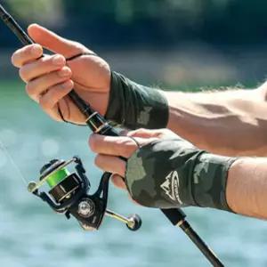 UV 차단 위장 낚시 장갑 피싱 보호 글러브 남성스포츠 용품 레저 활동 핑거리스 자외선 아웃도어