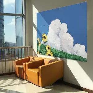 포스터 대형 해바라기 L 유화