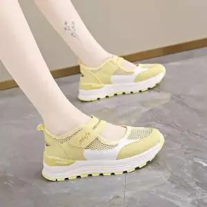 여성용 하계 에어 스트랩 메쉬 쿠셔닝 펀칭 아웃솔 샌들 MN 슈즈 OOTD2