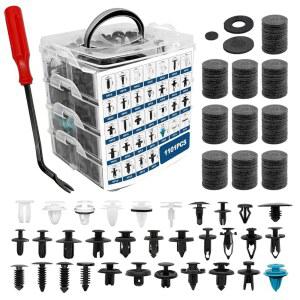 1101PCS 자동차 도어 트림 패널 포드 핀 가장 사이즈 타 마쓰다 스바루 키트 리테이너 클립 있는 세트 자동 푸시 의 리벳