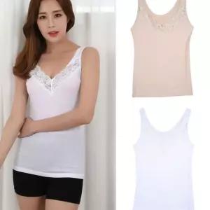 (제임스딘) 기본 스타일 데일리 레이스 여성런닝나시 이너웨어 나시티 러닝 여자