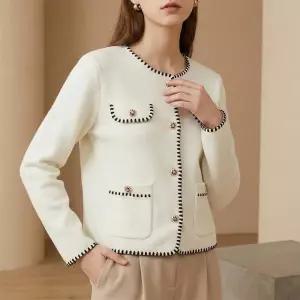 샤인 포켓 트위드 자켓 하객룩 DCPW201263 여성재킷 봄옷 하객 연말 단정 가디건 트렌디 얇은