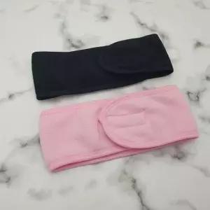 세안용 헤어밴드 찍찍이형 블랙 머리띠 세수용