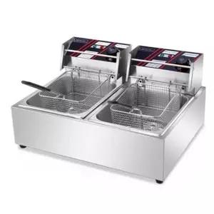 업소용 전기 튀김기 2구 상업용 가정용 통닭 탁상형 프라이어